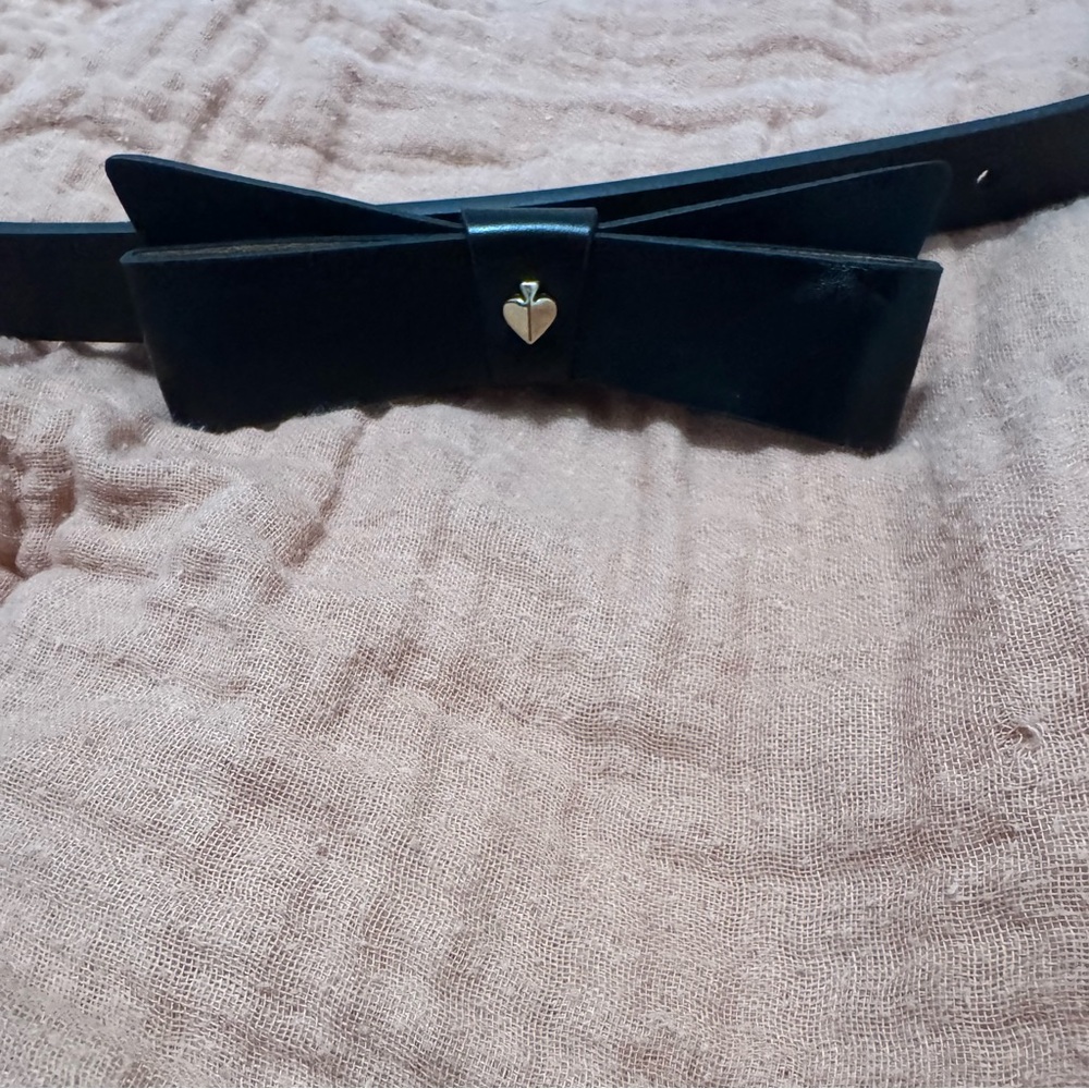 Kate Spade Black Bow Belt